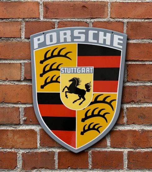 Picture of Porsche Crest Enamel Plate