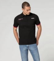 Picture of Motorsport x Boss Mens Polo Shirt in Black