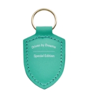 Picture of Porsche Crest Leather Keyring in Mint Green