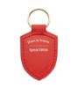 Picture of Porsche Crest Leather Keyring in Lava Orange