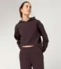 Picture of Textured Yoga Hoodie Blackberry/Kalahari