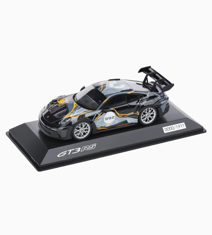Picture of 911 GT3RS, Gray-Orange Weissach, 1/43 Model 