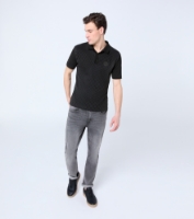 Picture of Men's Jacquard Polo-Shirt – 911 Spirit 70 - Black