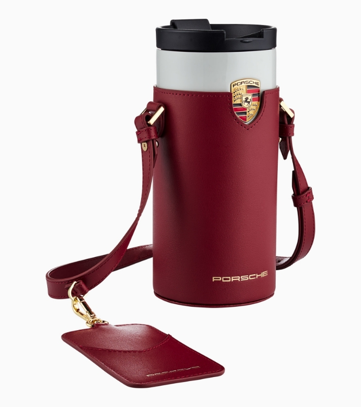 Picture of Insulated Travel Mug Shoulder Bag - Dark Red