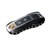 Picture of Key Cover Blades Painted High-Gloss Black with Swarovski® Stones