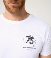 Picture of Unisex T-Shirt - 75Y Porsche In Australia, White